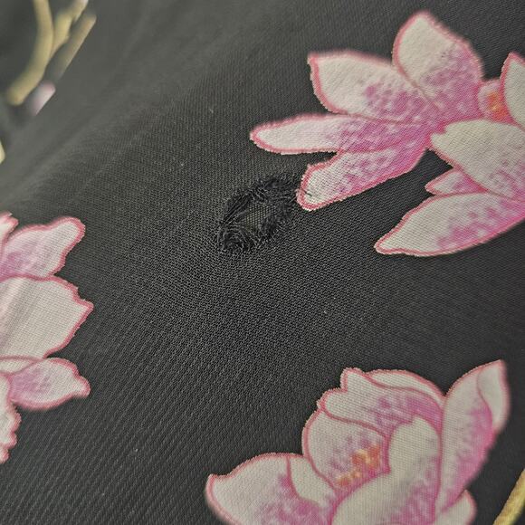 Chinese Cheongsam Qipao Dress Sz 12 Cherry Blossom Floral Asian Bloomcore Y2K - Picture 5 of 9